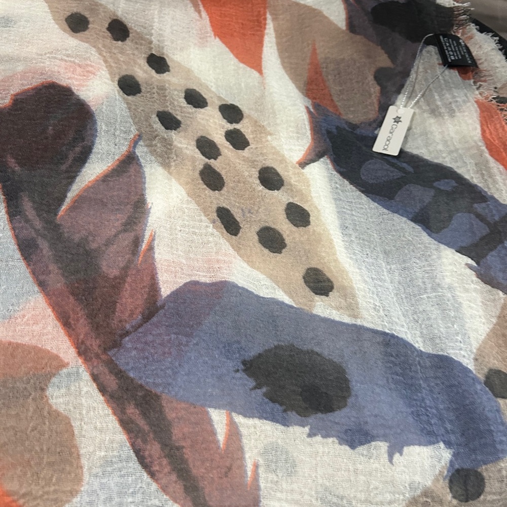 Caracol Colorful Abstract Scarf 100%polyester - Picture 6 of 13